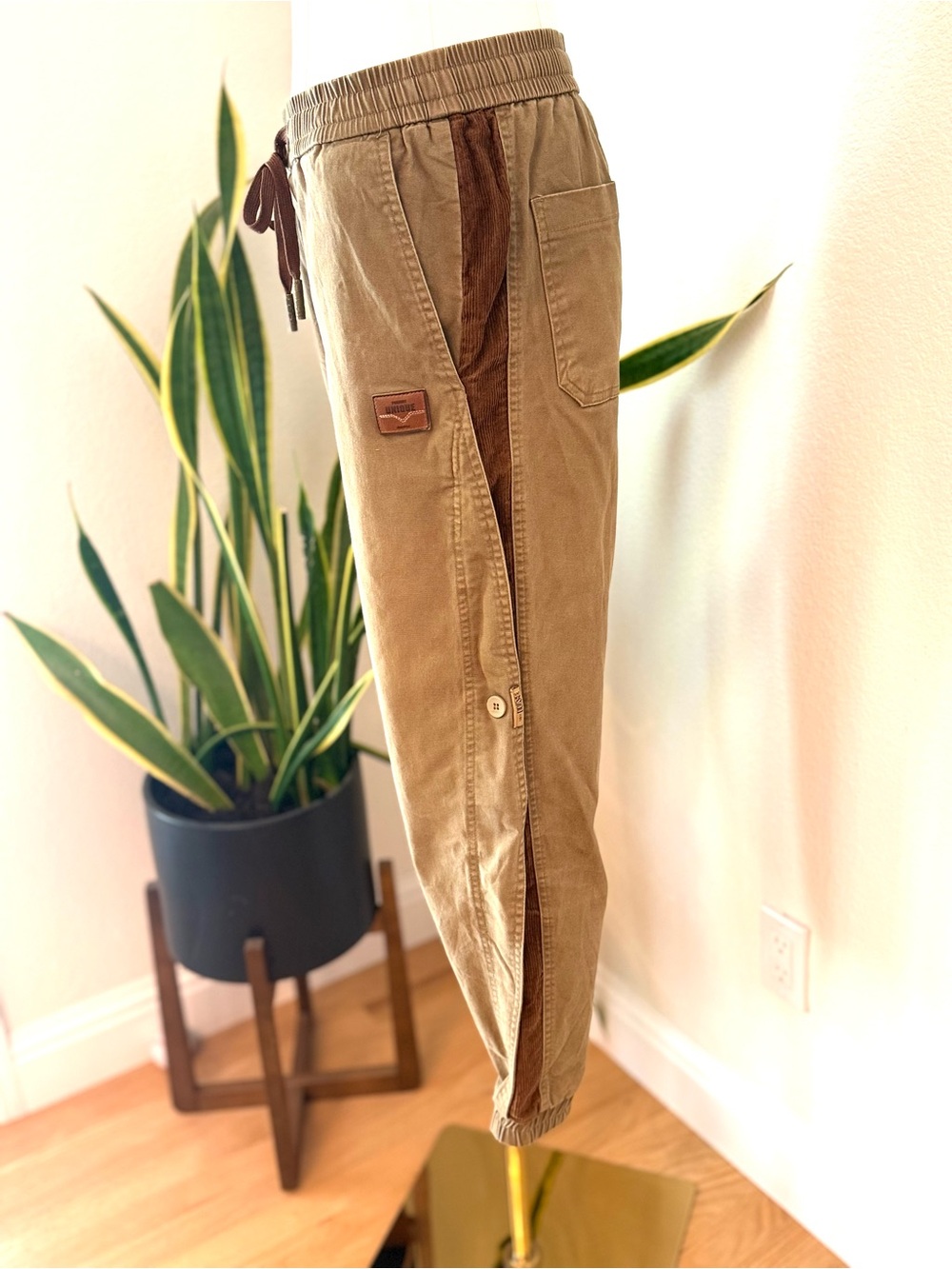 Tan Drawstring Pants - Picture 4 of 8